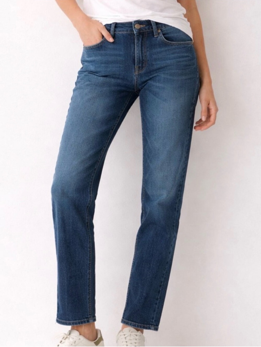 Mott & Bow Ridge Boyfriend Jeans Medium Wash Stretch Denim Size 29 - Picture 1 of 13